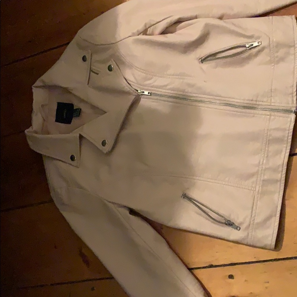 Pink leather  jacket